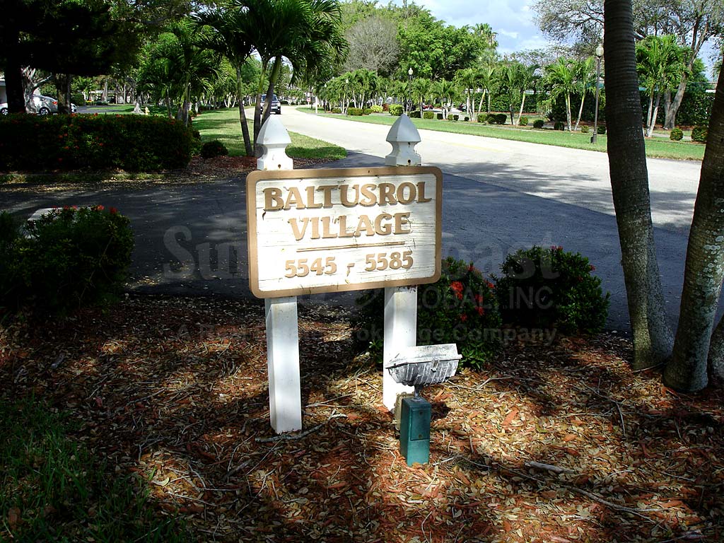 Baltusrol Village Signage